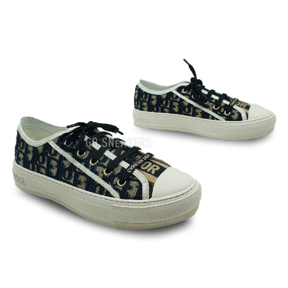 Женские кеды Dior Walk&amp;#039;n&amp;#039;Dior Low Top Beige Canvas