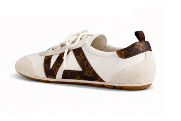 Женские кеды Louis Vuitton Sneakerina German Army White/Brown 