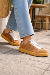 Miu Miu Suede Sneakers Brown