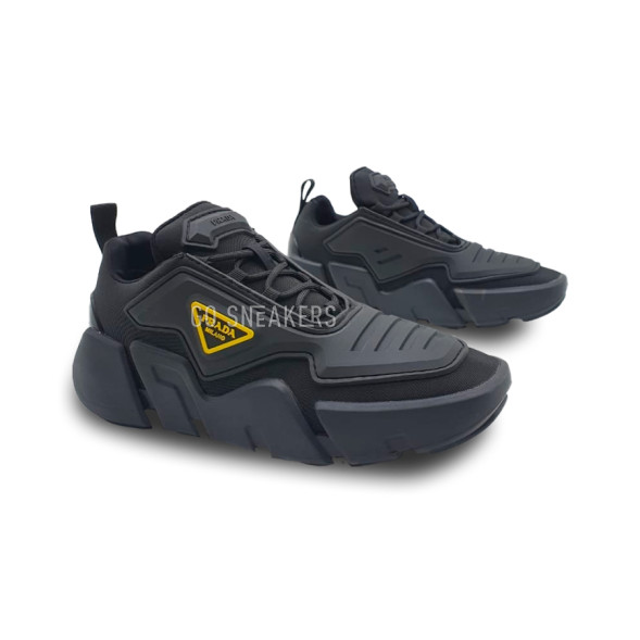 Женские кроссовки Prada Techno Stretch Black