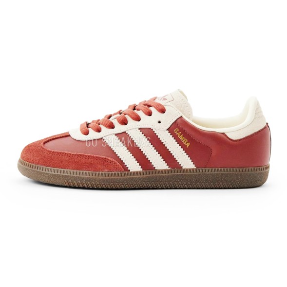 Женские кеды Adidas Samba OG Sneakers Red/White FARFETCH PT