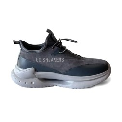 Moncler Sneakers Suede/Leather Grey