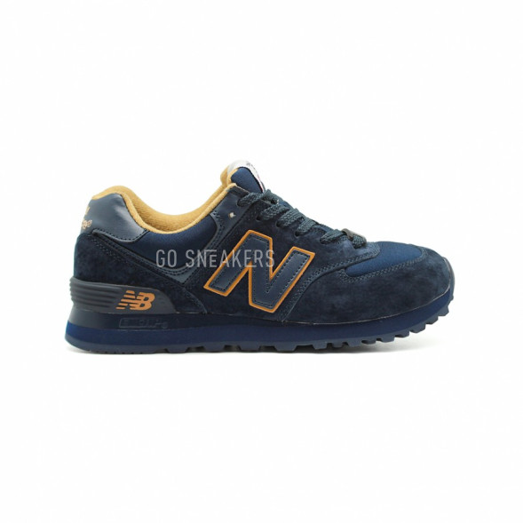 Женские кроссовки New Balance 574 Navy Gold