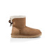 Женские мини угги с бантиками Mini Bailey Bow II Chestnut