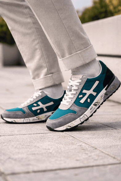 Мужские кроссовки Premiata Emerald Grey Man