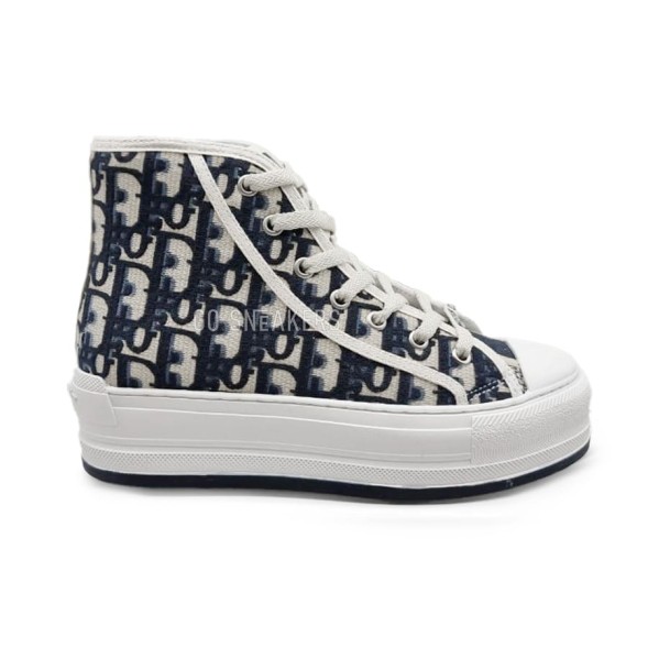 Женские кроссовки Dior Sneakers High Platform White/Black