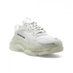 Balensiaga Triple S Transparent White