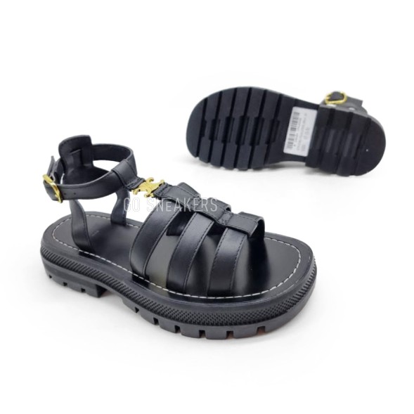 Женские босоножки Celine Sandals Black/Silver