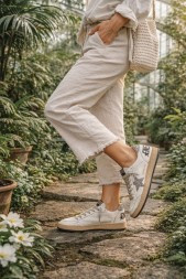 Golden Goose Ball Star Silver Glitter Ice Grey