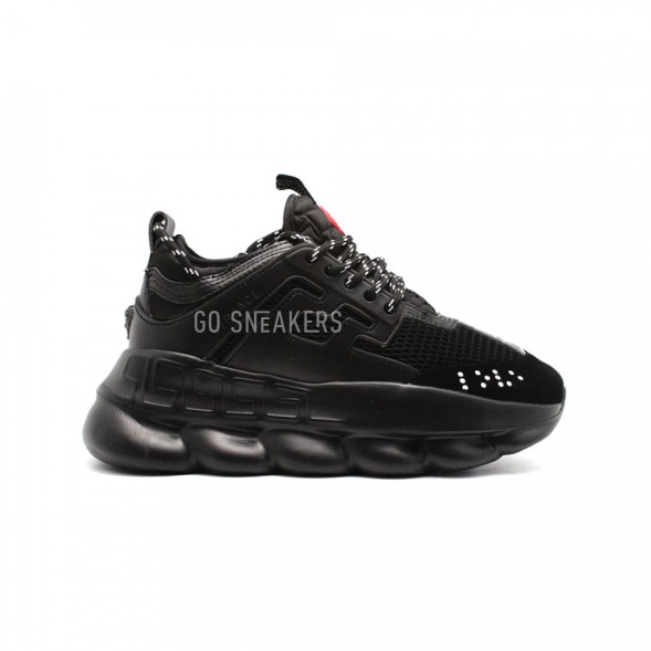 Женские кроссовки Versace Chain Reaction Total Black