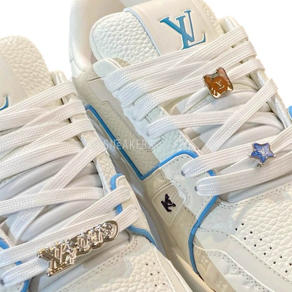 Женские кроссовки Louis Vuitton LV Trainer White/Blue
