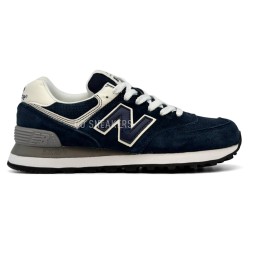 New Balance 574 Suede Woman Navy