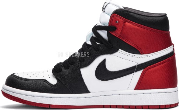Женские кроссовки Nike Wmns Air Jordan 1 Retro High &amp;#039;Satin Black Toe&amp;#039;