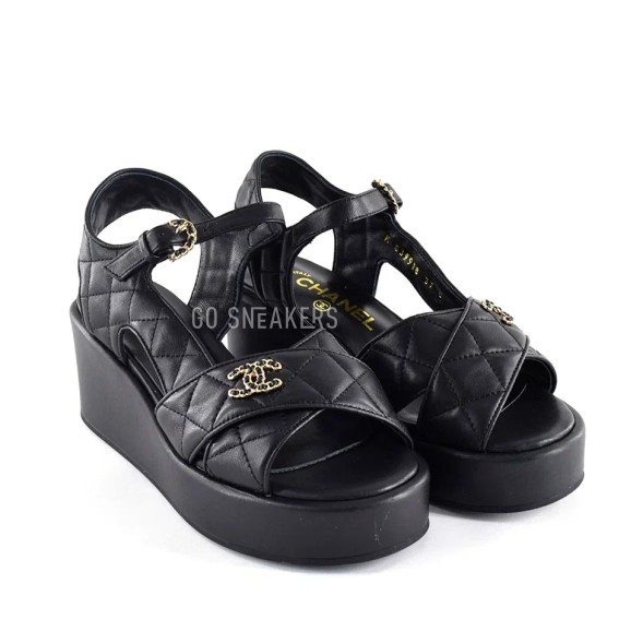 Женские босоножки Chanel Sandals Black