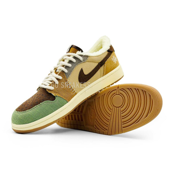 Мужские зимние кроссовки Nike Air Jordan 1 Low “Voodoo” Winter Man