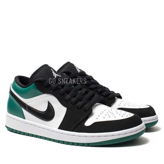 Унисекс кроссовки Nike Air Jordan 1 Low White Black Mystic Green
