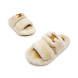 Женские шлепки Celine Flip-flops Wool White