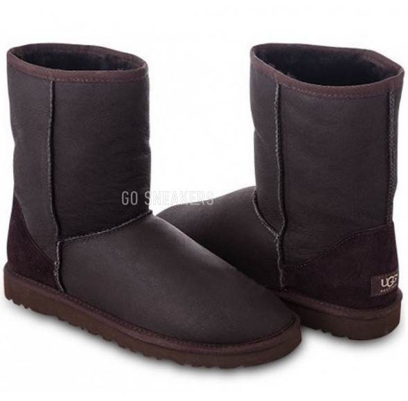 Женские короткие угги Metallic Chocolate