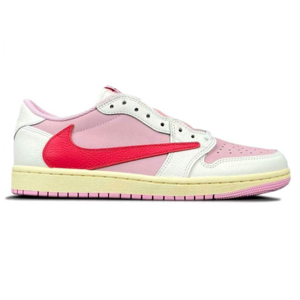 Женские кроссовки Nike Air Jordan 1 Retro Low OG SP Travis Scott Tropical Pink