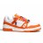 Louis Vuitton Trainer Maxi Skateboard Shoes Low-Top White/Orange