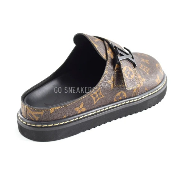 Унисекс тапочки Louis Vuitton Slipper Leather Brown