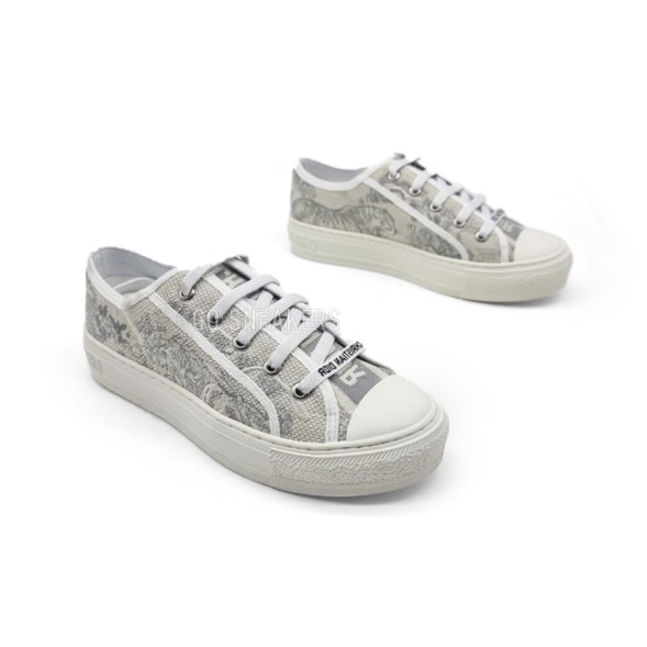Унисекс кеды Dior Textile Snake Grey