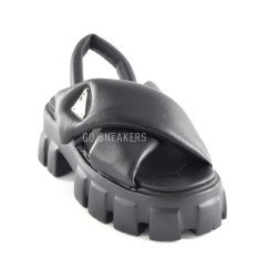 Prada Sandals Leather Black