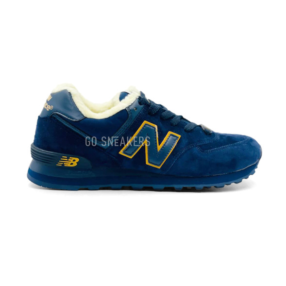 Унисекс кроссовки New Balance 574 Dark Blue Suede