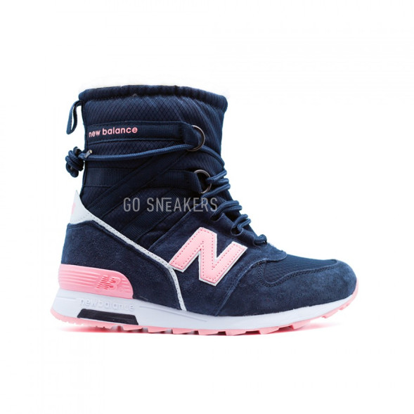 Женские зимние дутики New Balance Pink-Navy