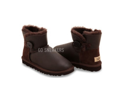 Bailey Button Mini Metallic Chocolate