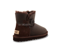 Bailey Button Mini Metallic Chocolate