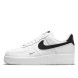 Унисекс кроссовки Nike Air Force 1 Low 07 Essential White Black Gold Mini Swoosh