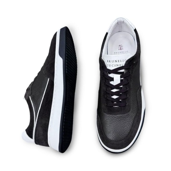 Мужские кроссовки Brunello Cucinelli Leather/Suede Brown