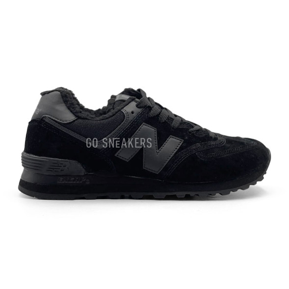 Мужские зимние кроссовки New Balance Winter 574 Black