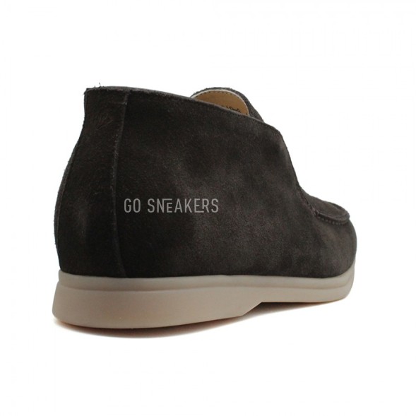 Мужские ботинки Loro Piana Open Walk Chocolate Suede