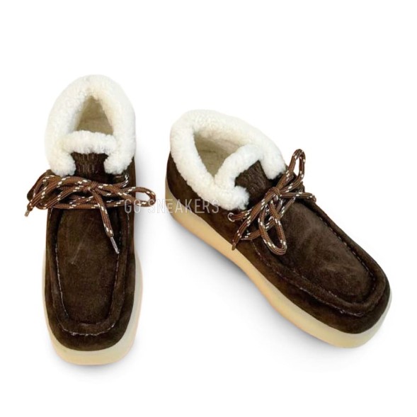 Женские ботинки Miu-Miu Chukka Platform Chocolate