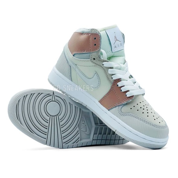 Унисекс зимние кроссовки Nike Air Jordan 1 Winter Grey Beige