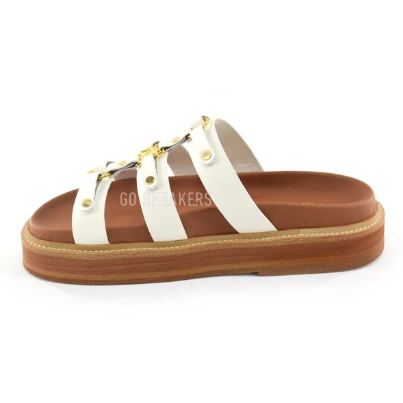 Женские шлепки Celine Spanking White