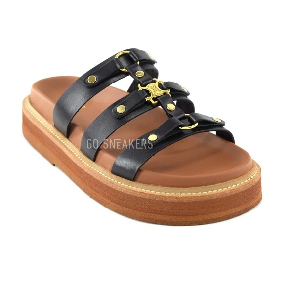 Женские шлепки Celine Spanking Black