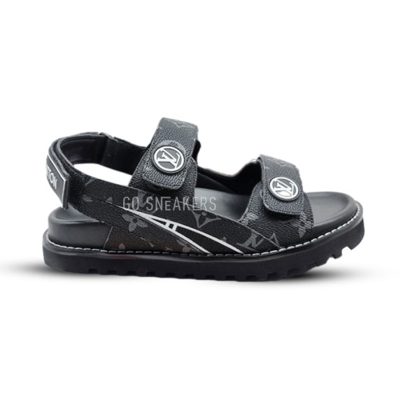 Мужские босоножки Louis Vuitton Leather Sandals Black