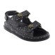 Женские босоножки Chanel Sandals Jeans Black