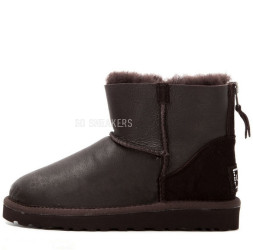 Mini Zip Metallic Chocolate