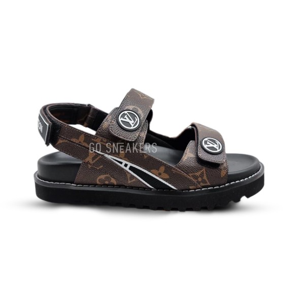 Мужские босоножки Louis Vuitton Leather Sandals Brown
