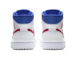Nike Air Jordan 1 Mid White Red Royal
