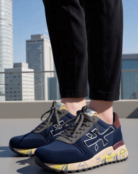 Мужские кроссовки Premiata Mick Suede Navy