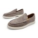 Мужские лоферы Hugo Boss Loafers Suede Dusk