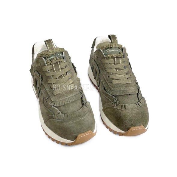 Женские кроссовки C&amp;#039;est Dior Suede Calfskin/Mesh Khaki