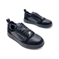 Armani Winter Leather Suede Black